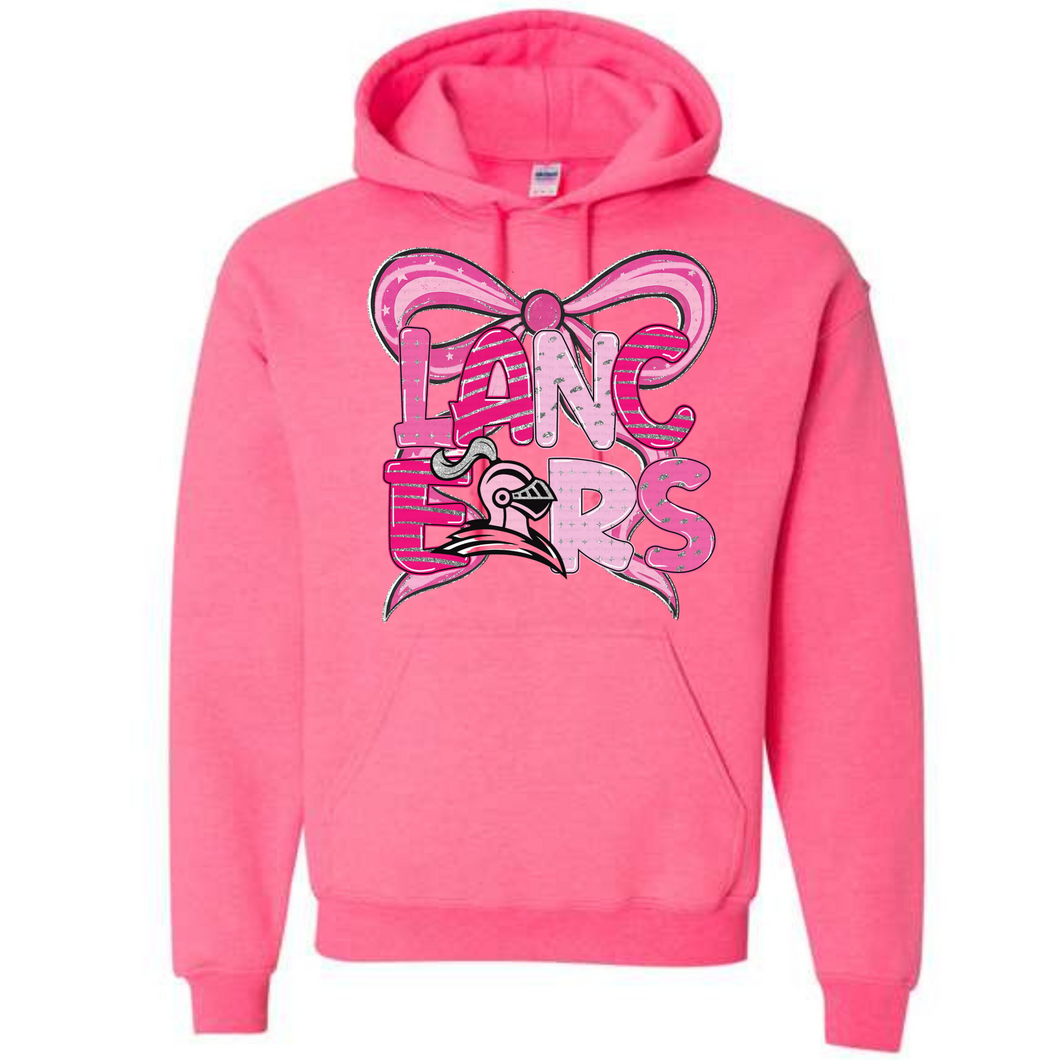 Lancers Pink Out Bow