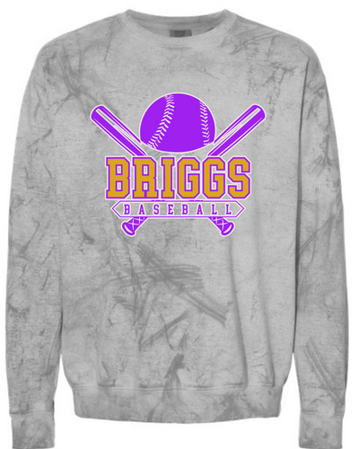 Briggs Baseball with Bats  (Color Blast Sweatshirt)