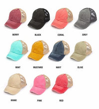 Load image into Gallery viewer, Crisscross Ponytail hats