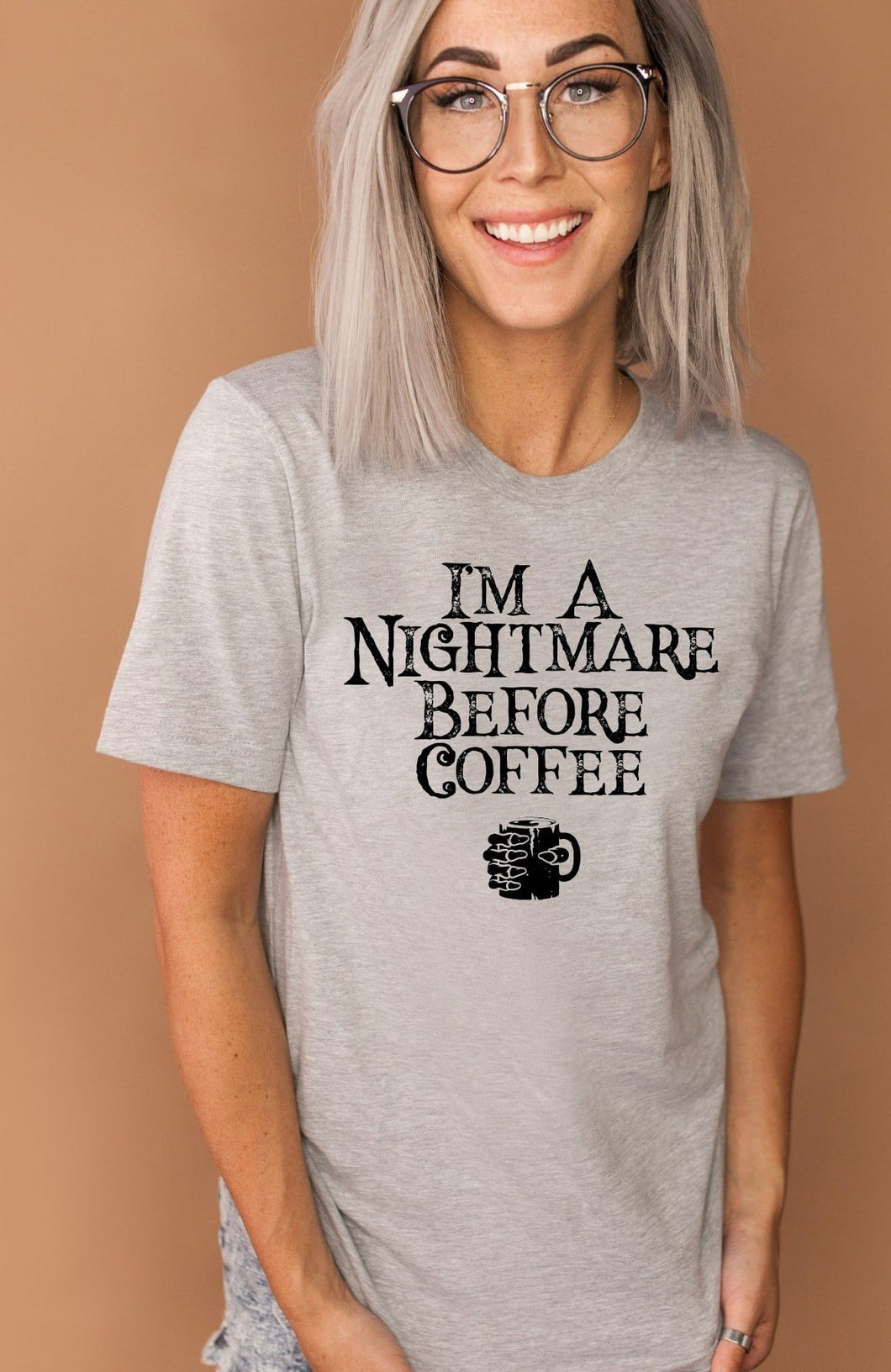 I'm a nightmare before coffee (F114-4)