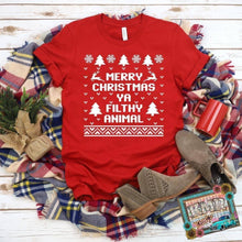 Load image into Gallery viewer, Merry Christmas filthy animal (C63-8)