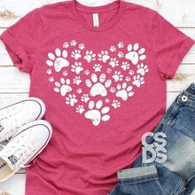 Load image into Gallery viewer, Paw print heart