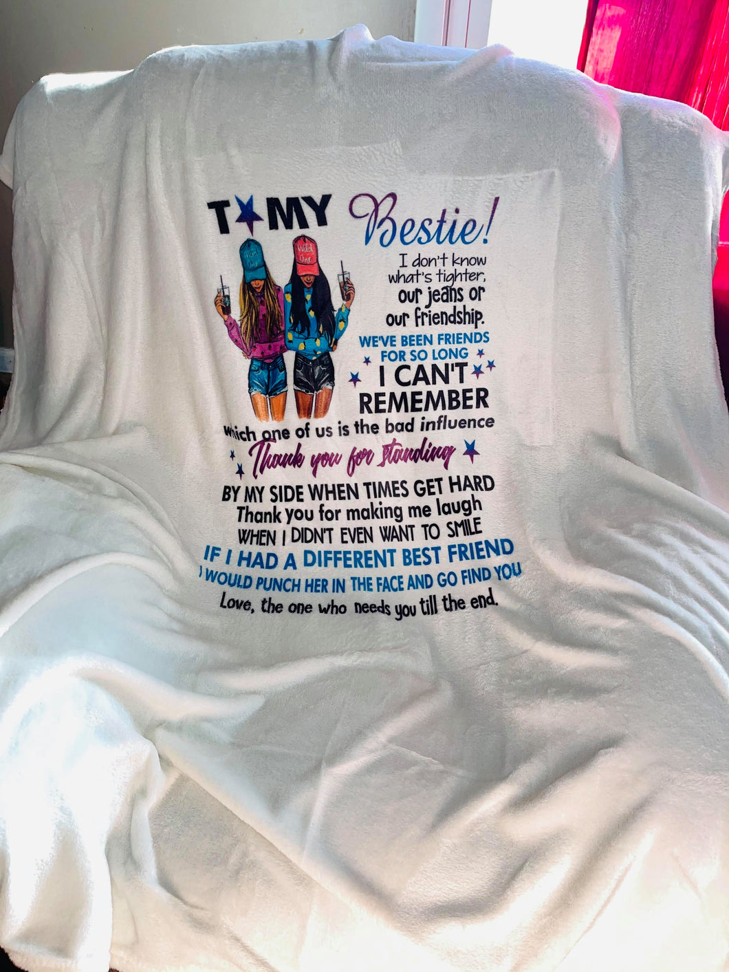 To My Bestie Blankets