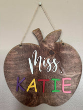 Load image into Gallery viewer, Teacher Apple Sign