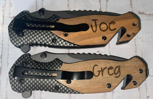 Custom Engraved Knife