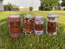 Load image into Gallery viewer, Skinny can koozies with patch