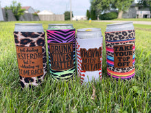 Load image into Gallery viewer, Skinny can koozies with patch