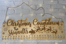 Load image into Gallery viewer, Christmas Countdown Sign