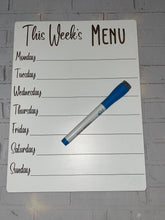 Load image into Gallery viewer, Dry Erase Magnetic Menu Board With Marker