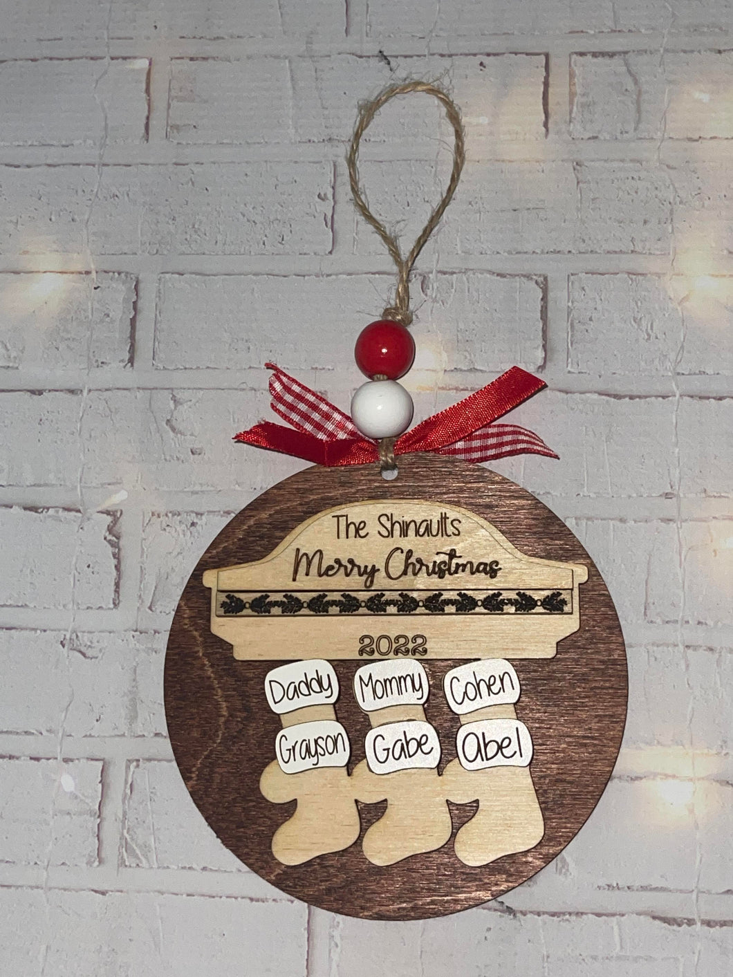 Family Stocking Ornament