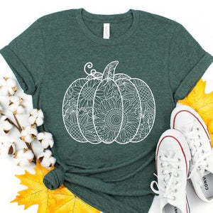 Floral  Pumpkin  F167