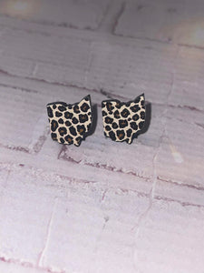 State Stud Leopard Earring