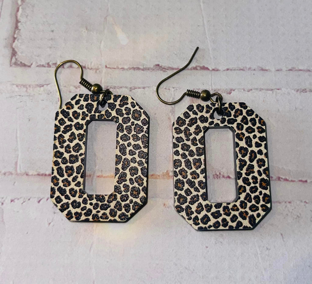 Block O Earrings