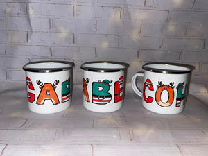 Christmas Enamel mugs