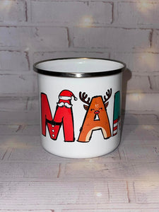 Christmas Enamel mugs