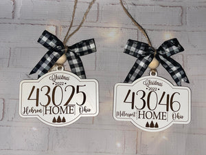 Zip Code Ornaments