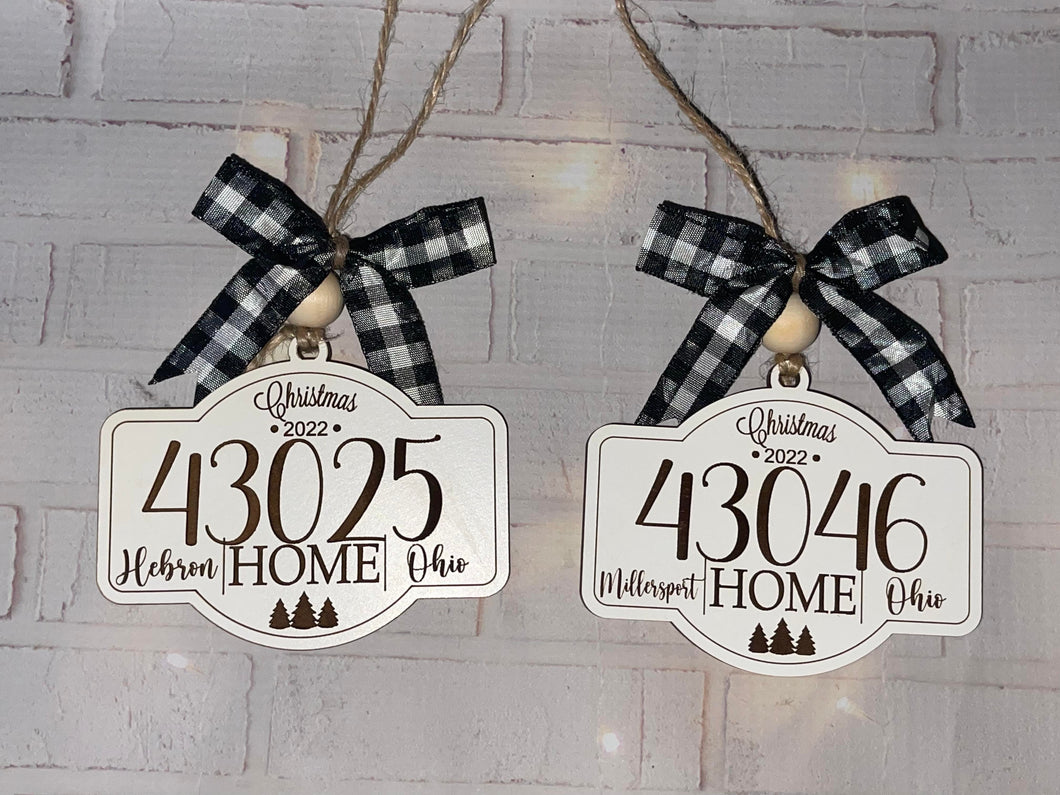 Zip Code Ornaments