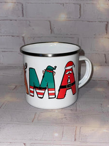 Christmas Enamel mugs