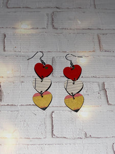 Teacher Heart Earrings