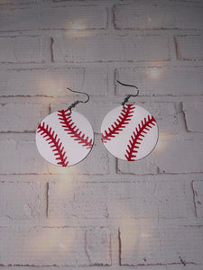 Baseball Circle dangles