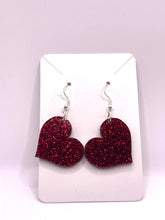 Load image into Gallery viewer, Valentines Day Heart Dangle Earrings