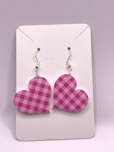 Valentines Day Heart Dangle Earrings