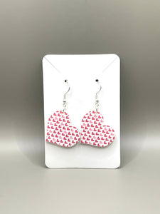 Valentines Day Heart Dangle Earrings