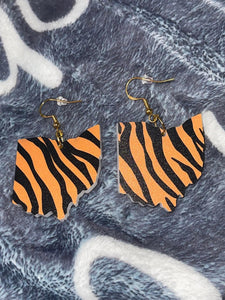 Tiger Ohio Earring