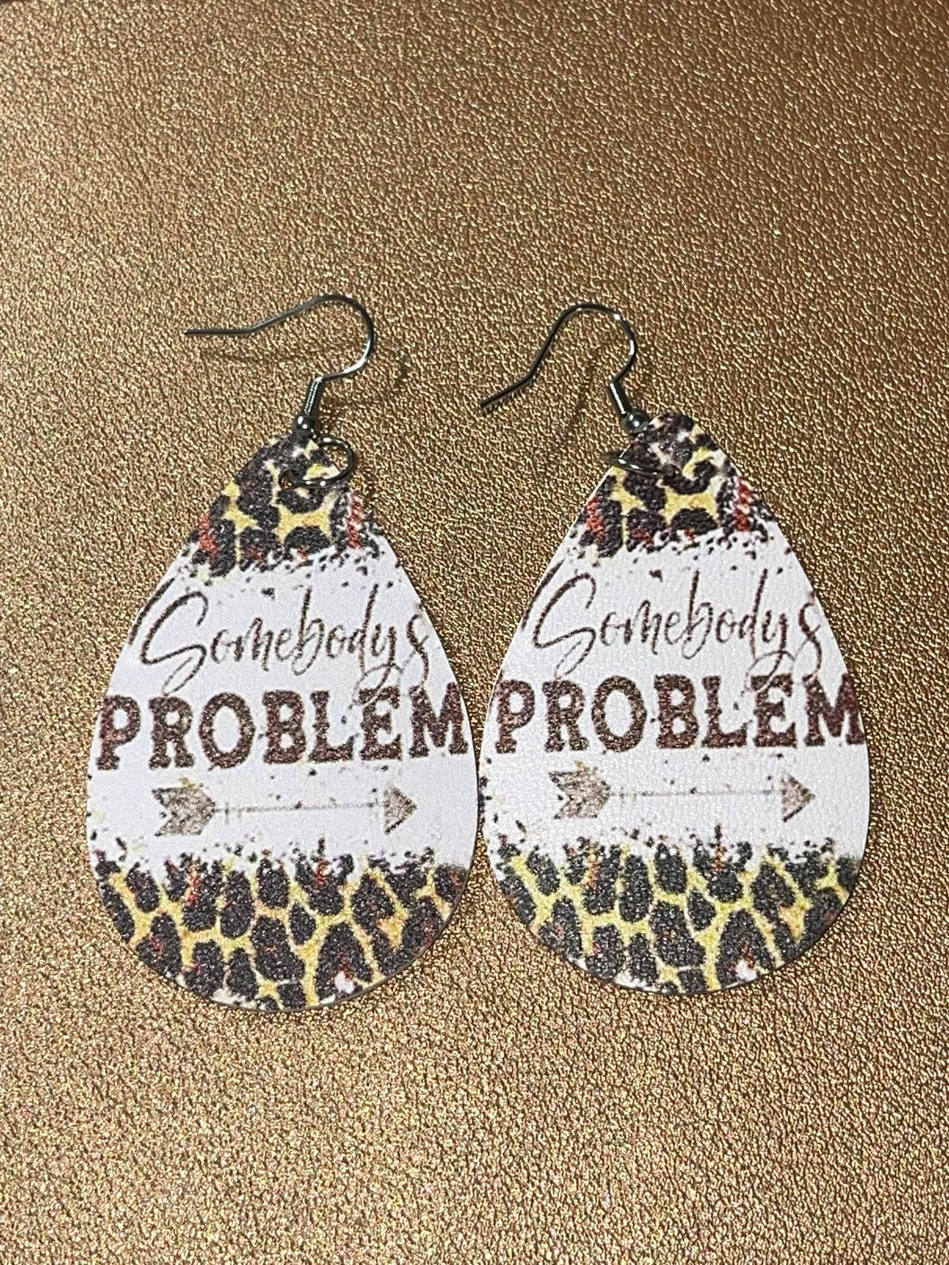 Somebody's Problem Dangle Earring