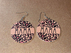 Leopard Mama earring