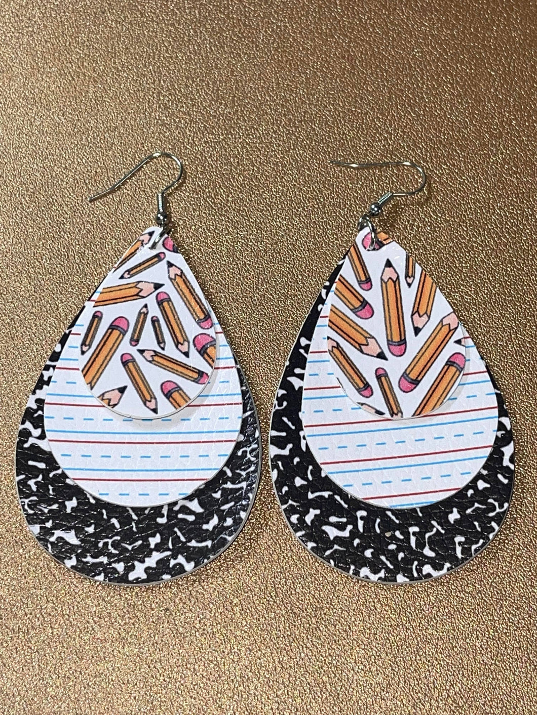 Teacher Notebook/Pencil earring