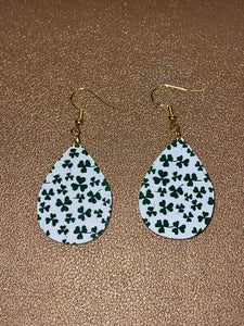 St Patrick's Day Dangle Earrings