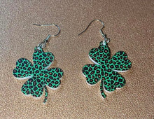 Load image into Gallery viewer, St Patrick&#39;s Day Dangle Earrings