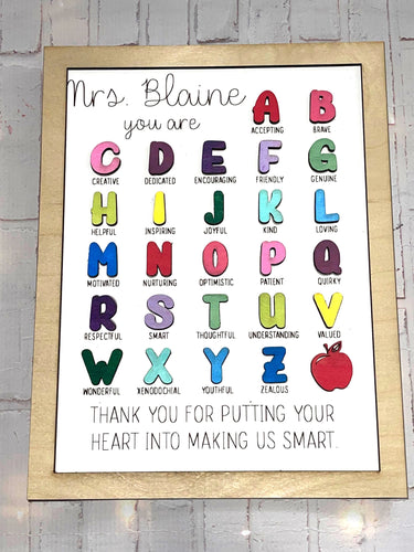 Teacher ABC Sign 📚