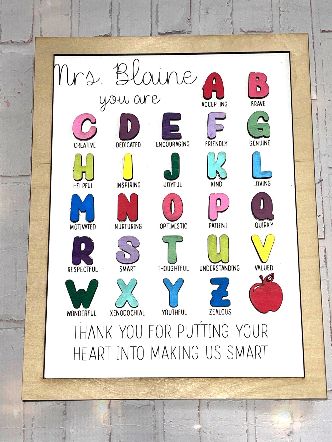 Teacher ABC Sign 📚