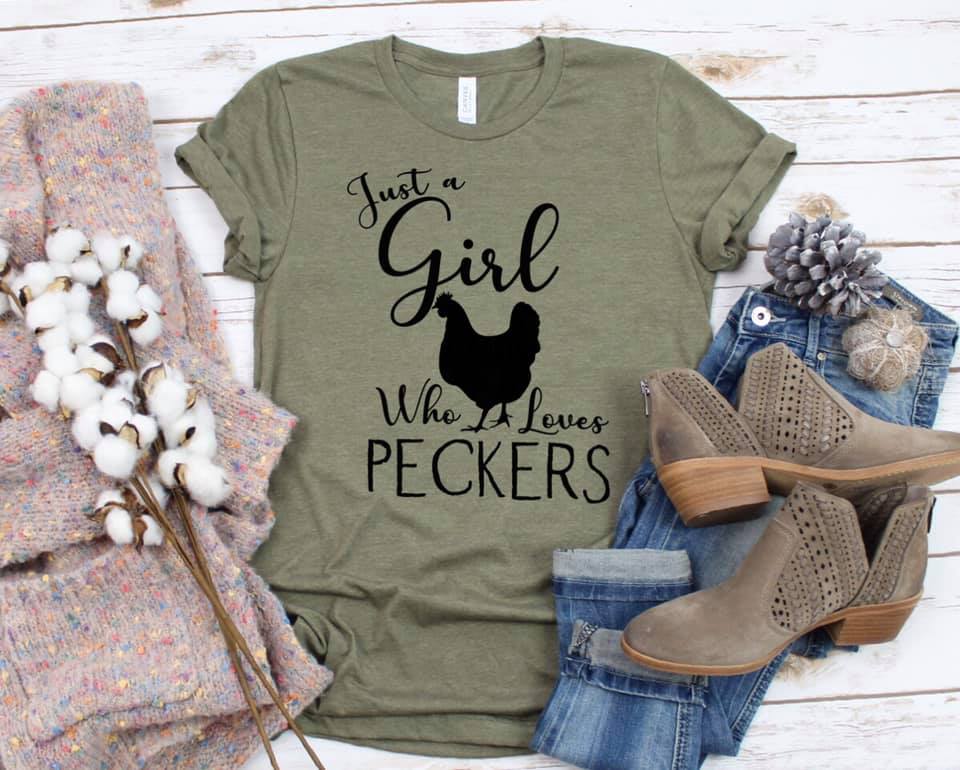 Just a girl who loves peckers (E120-9)