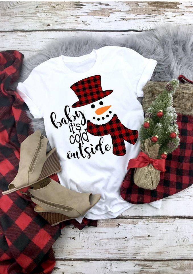 Baby it's cold outside snowman (C113-4)