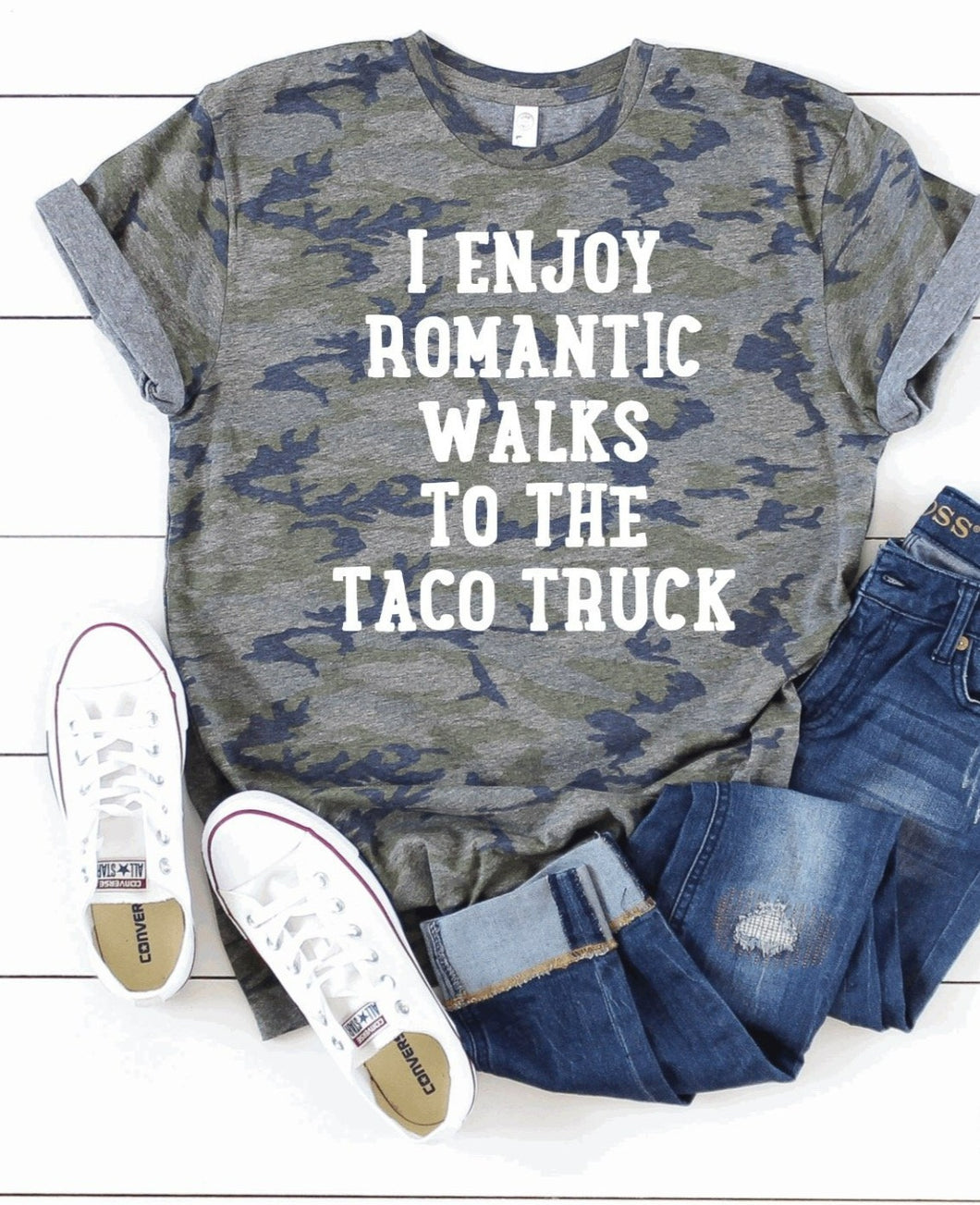 I Enjoy Romantic Walks To The Taco Truck (E356-4)