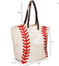 Load image into Gallery viewer, Baseball Tote