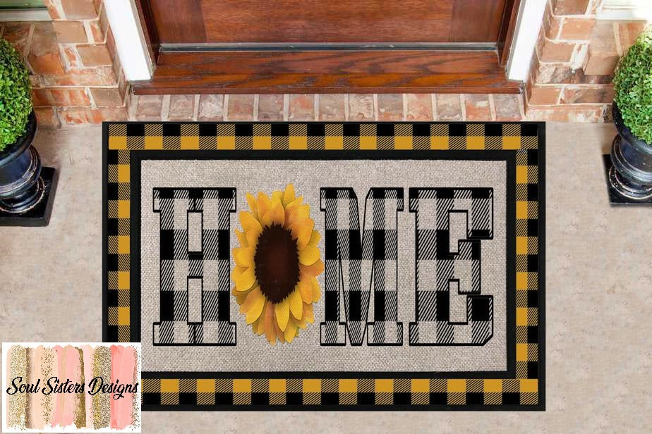 Sunflower Home buffalo plaid