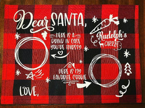 Personalized Santa Placemat (C17-20)