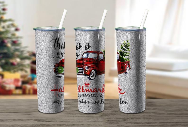 Hallmark movie truck tumbler