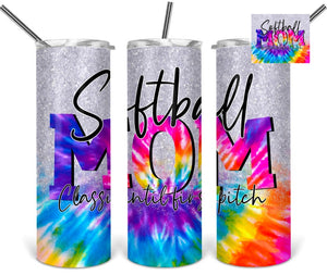 Softball Mom Tie Dye