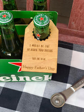Load image into Gallery viewer, Beer neck tags-SET of 4-Fathers day Gift