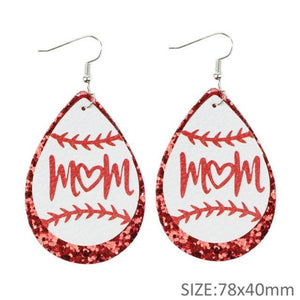 Baseball/Softball Mom drop Earring