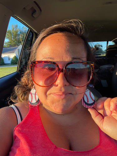 Baseball Earrings