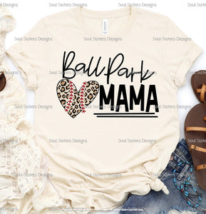 Ballpark Mama Leopard Heart