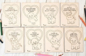 Farm Animals Valentine Cards