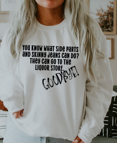 Skinny Jeans Side Part- Liquor Store (E268-4)
