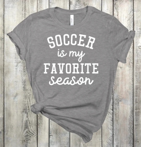 Soccer is my favorite season WHITE (SO7-6)